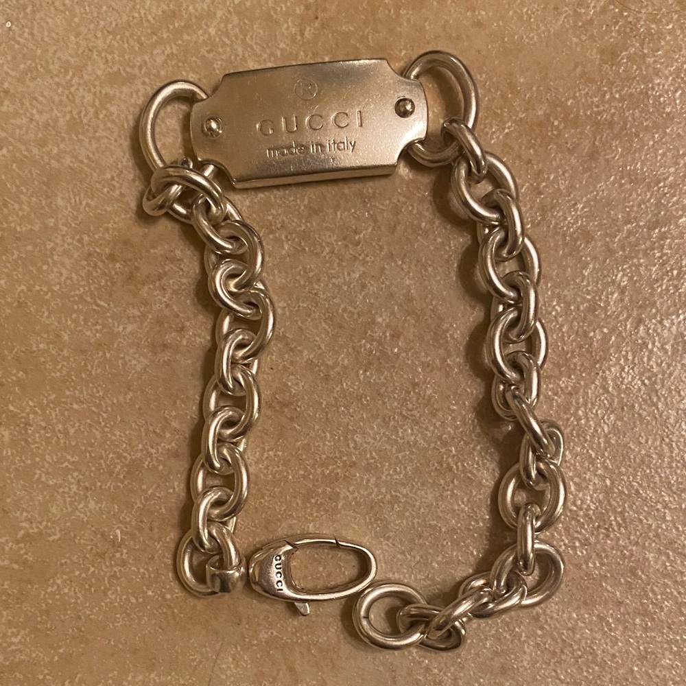 Gucci Silver Chain Link Bracelet